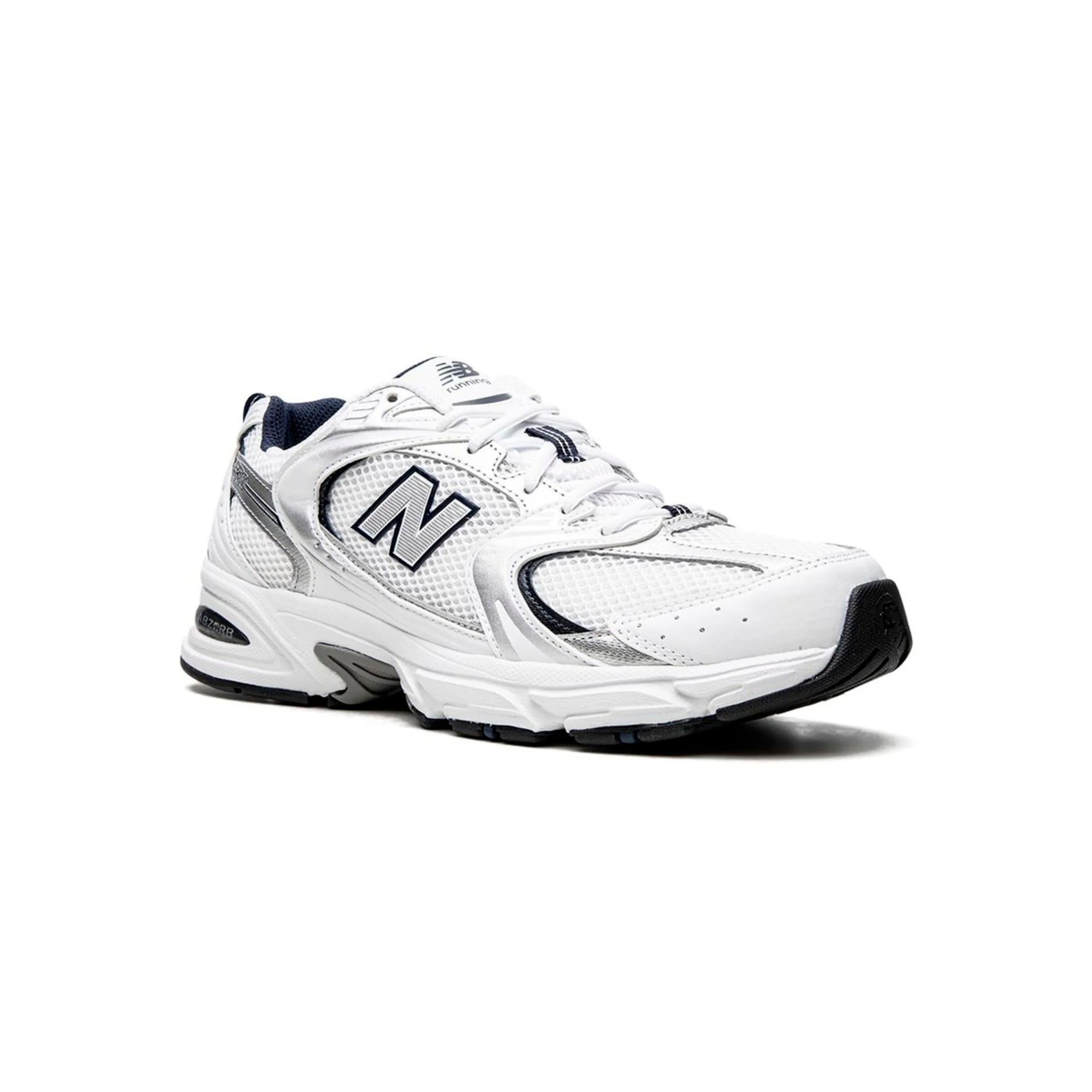 New Balance 530 Scarpe Uomo Bianche Argento e Blu Navy Running Casual