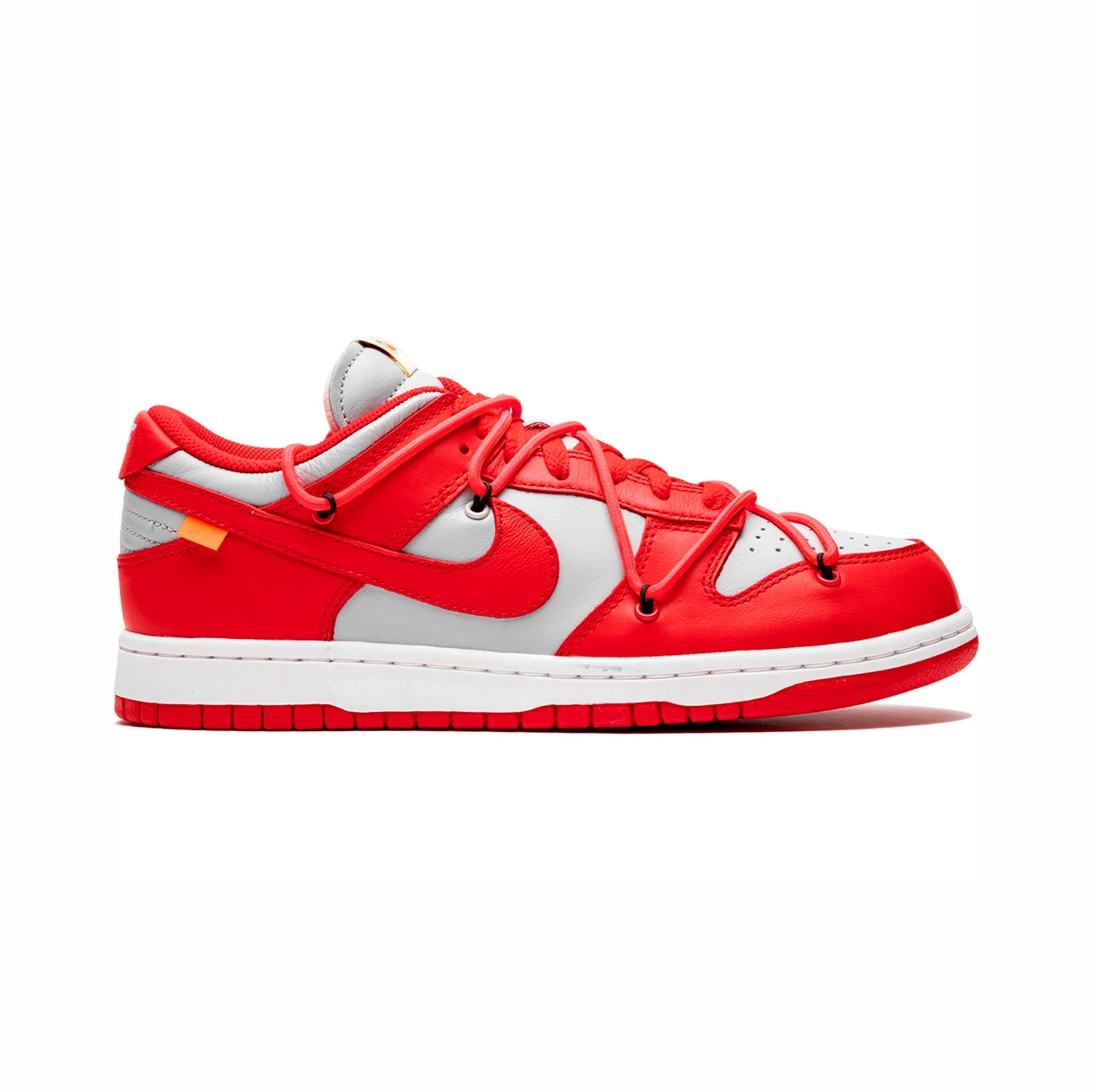 Nike Dunk Low Rosse e Bianche x Off-White University Scarpe Uomo