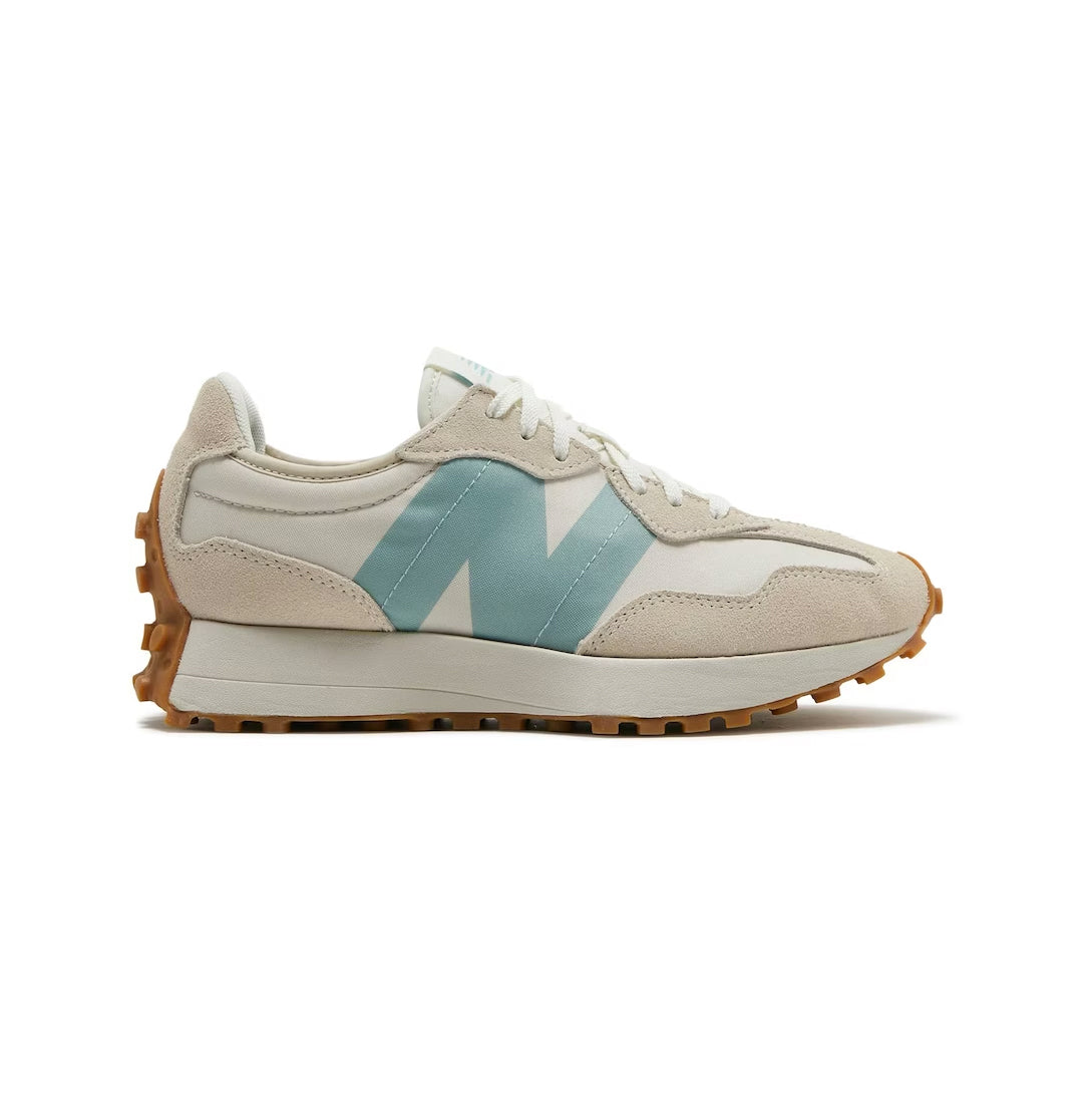 New Balance 327 Scarpe Donna Beige e Azzurro Casual Retro Eleganti