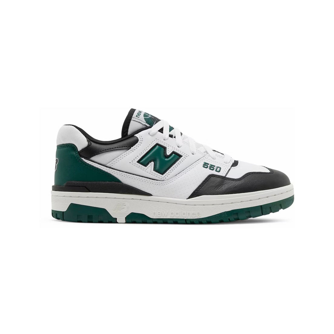 New Balance 550 Scarpe Uomo Bianche e Verdi Stile Retro Sportivo