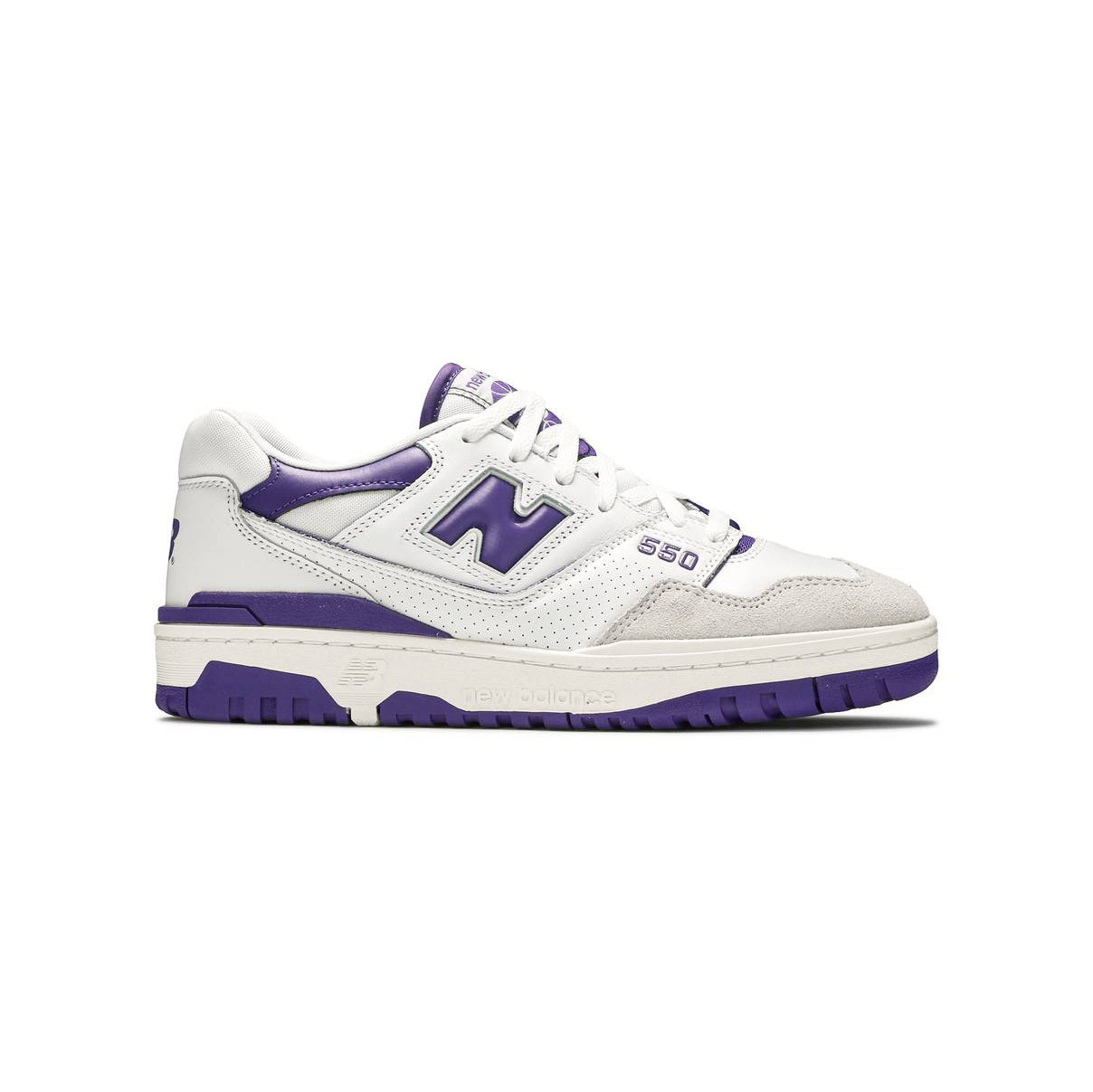 New Balance 550 Scarpe Uomo Bianche e Viola Retro Sportive