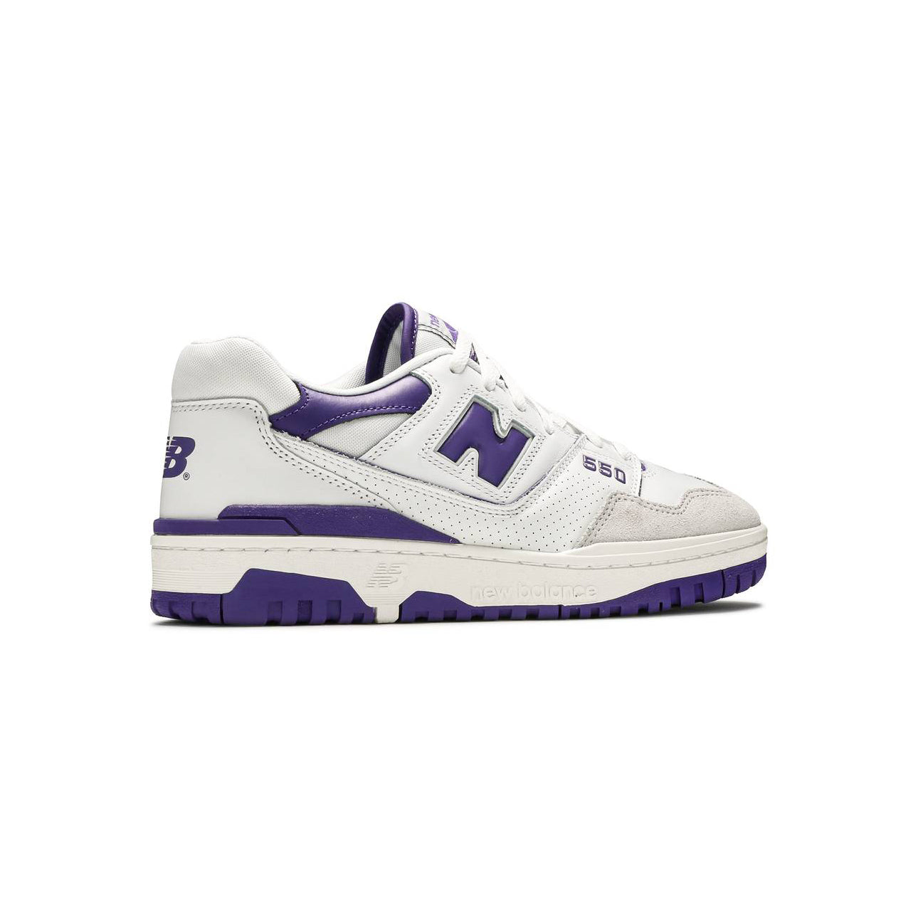 New Balance 550 Scarpe Uomo Bianche e Viola Retro Sportive