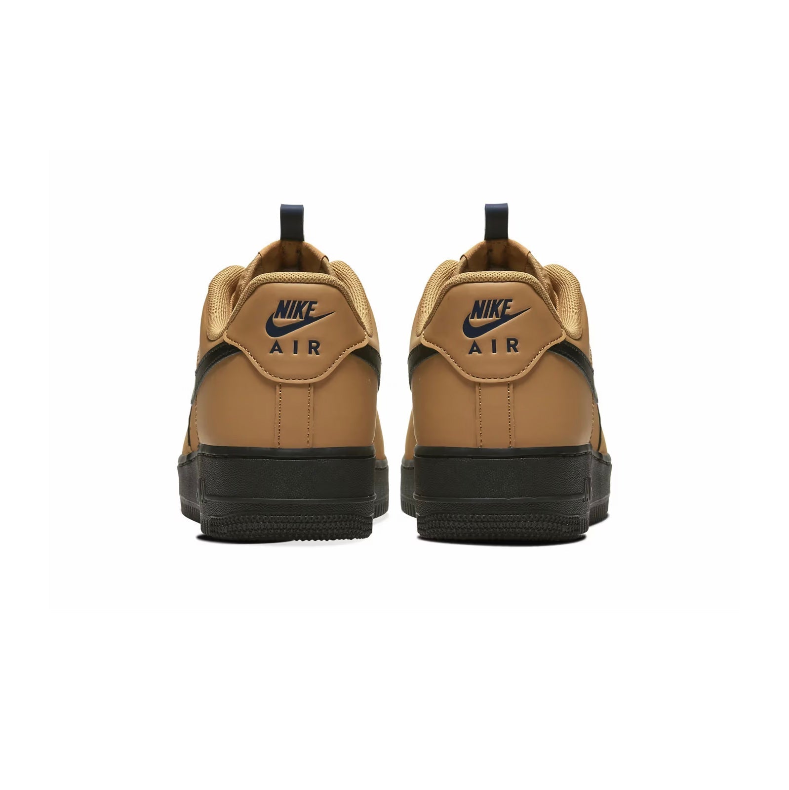 Nike Air Force 1 Low Marrone Wheat con Swoosh Nero