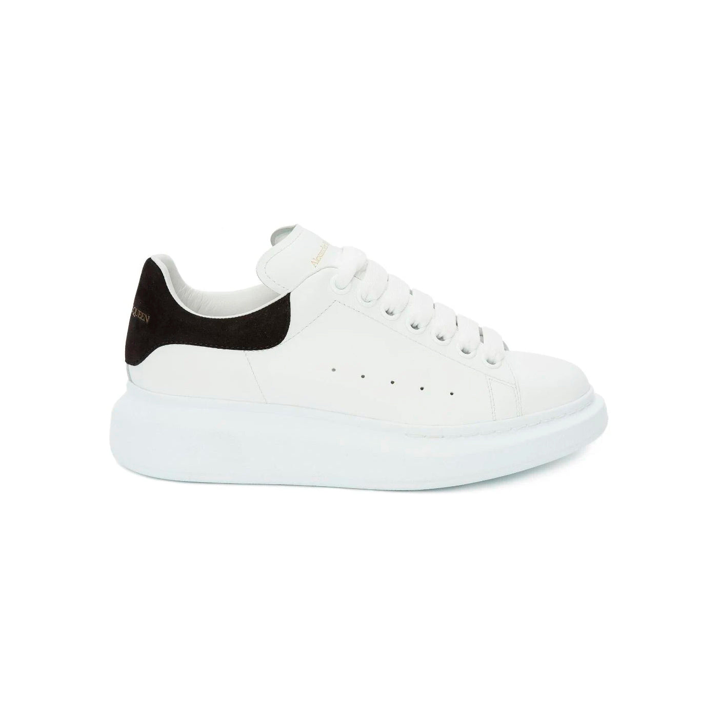 Alexander McQueen Sneakers Oversized Bianche con Dettaglio Nero