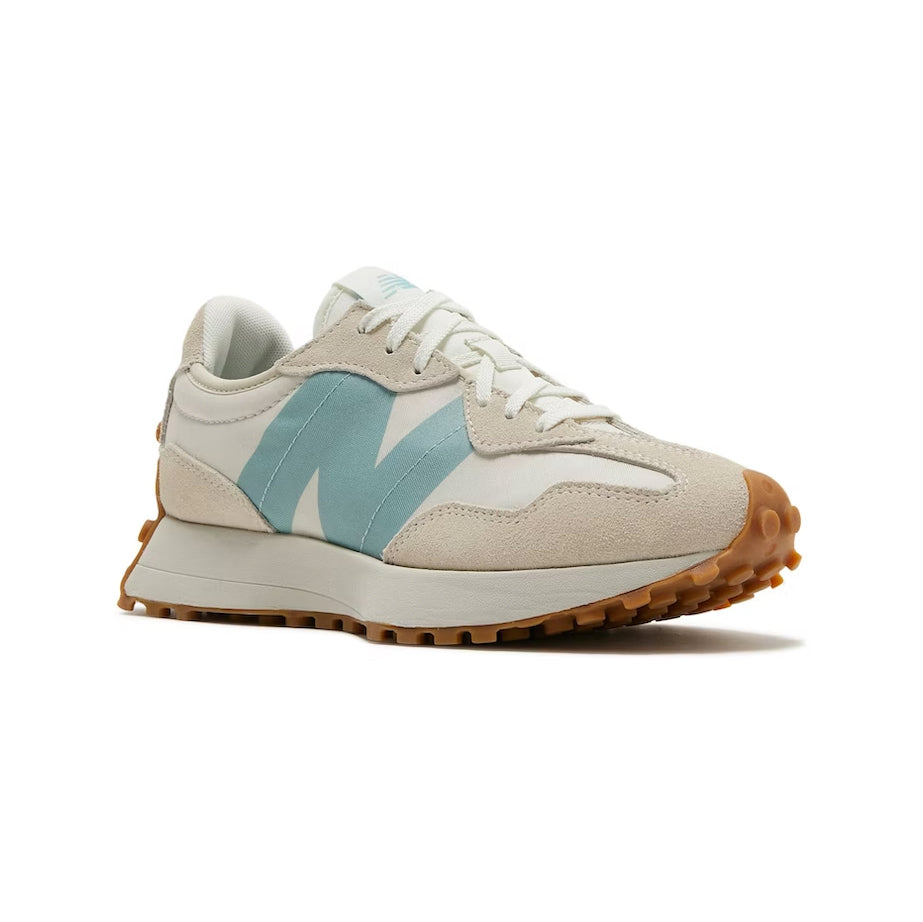 New Balance 327 Scarpe Donna Beige e Azzurro Casual Retro Eleganti